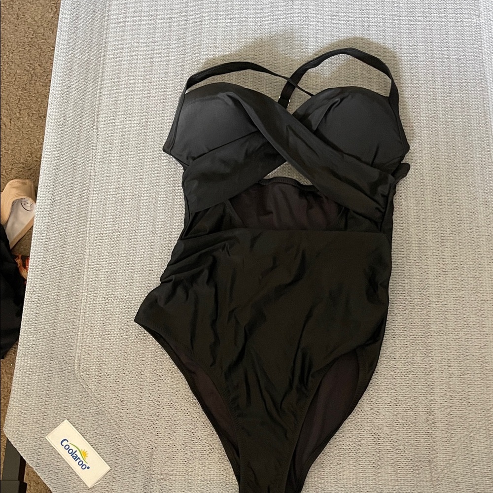 Coco Reef Black Cutout One-Piece Swimsuit